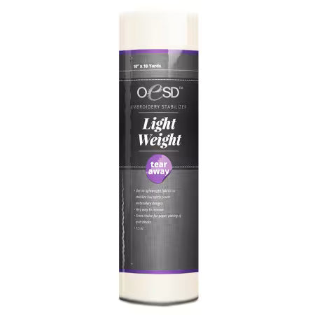 OESD Light Weight White 10in x 10 yds