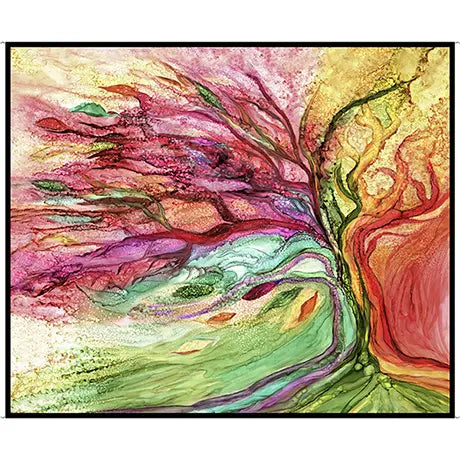 Windswept Rainbow Tree Panel