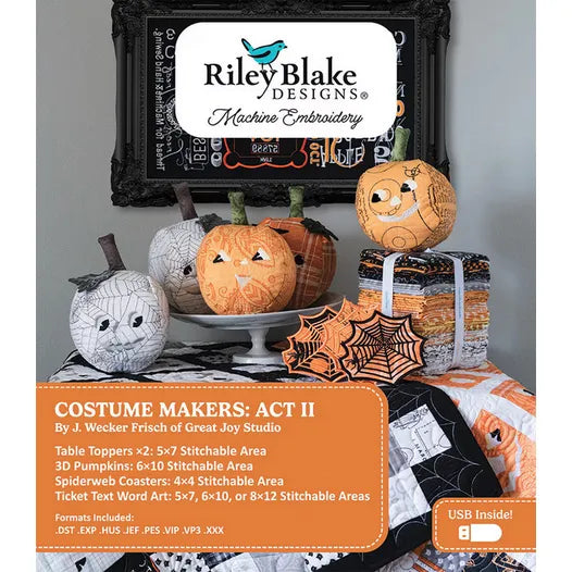 Costumer Maker's Act II Projects Machine Embroidery USB
J. Wecker Frisch #ME149CMQ24R4