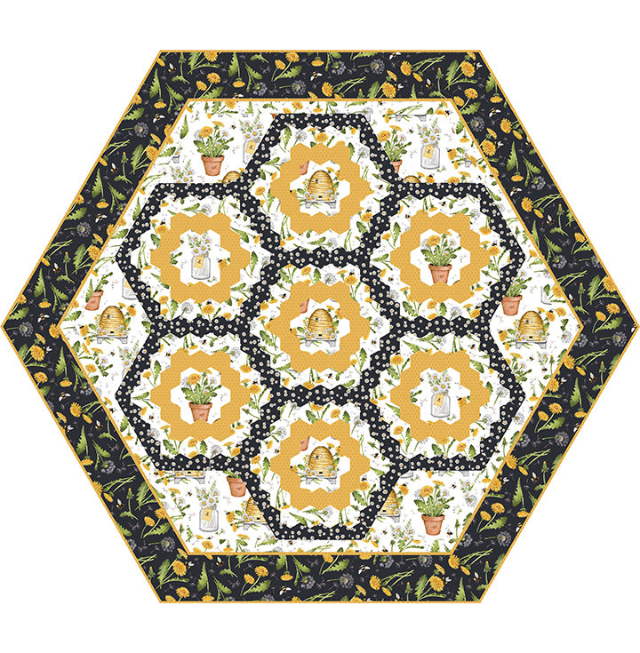 Grandma’s Bee Garden Pattern for Northcott Beecroft