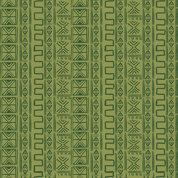 City Tribe mud cloth, green-online only