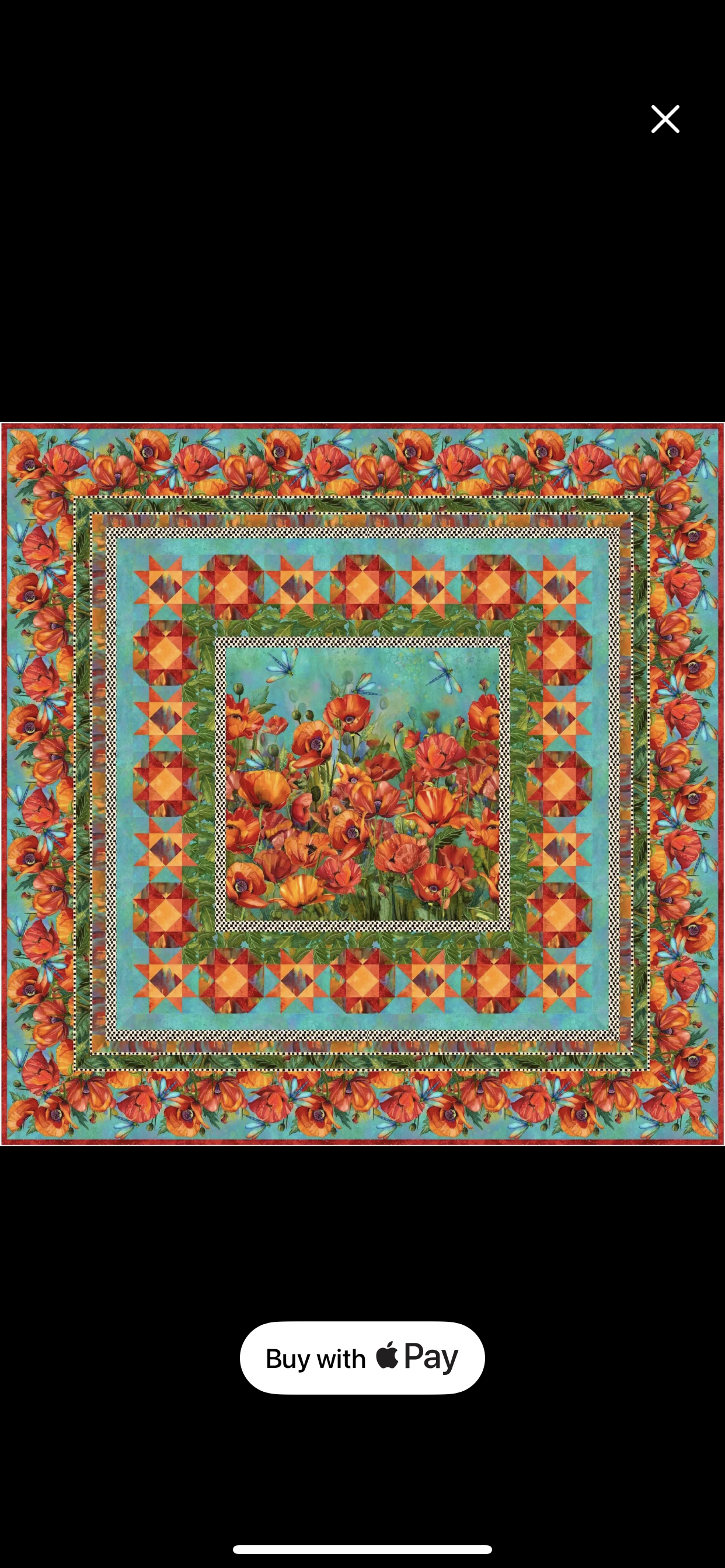 Explosion of Poppies quilt kit