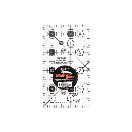 Creative Grids, 2.5” x 4.5” quilt ruler