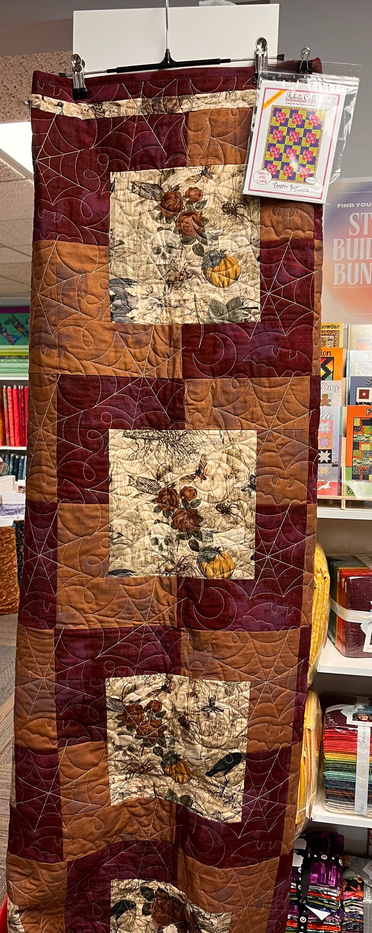 3 yard Haunted Mansion Town Square Quilt Kit