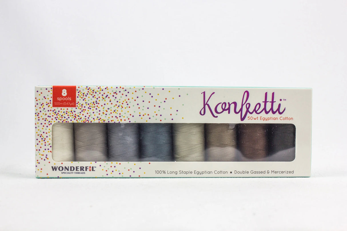Konfetti 8-Spool Thread Set Sea And Sand Glass