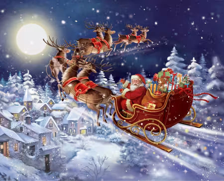 Santa Is In Town 36In Panel Multi from David Textiles