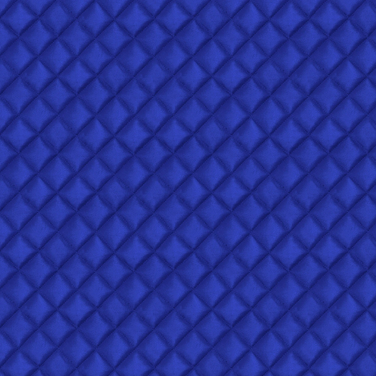 Quilted Fabric Print- Royal Blue by the yard