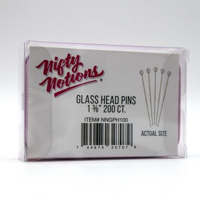 NN Glass Head Pins 200pc