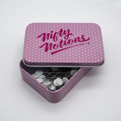 NN White Flower pins 100 pcs