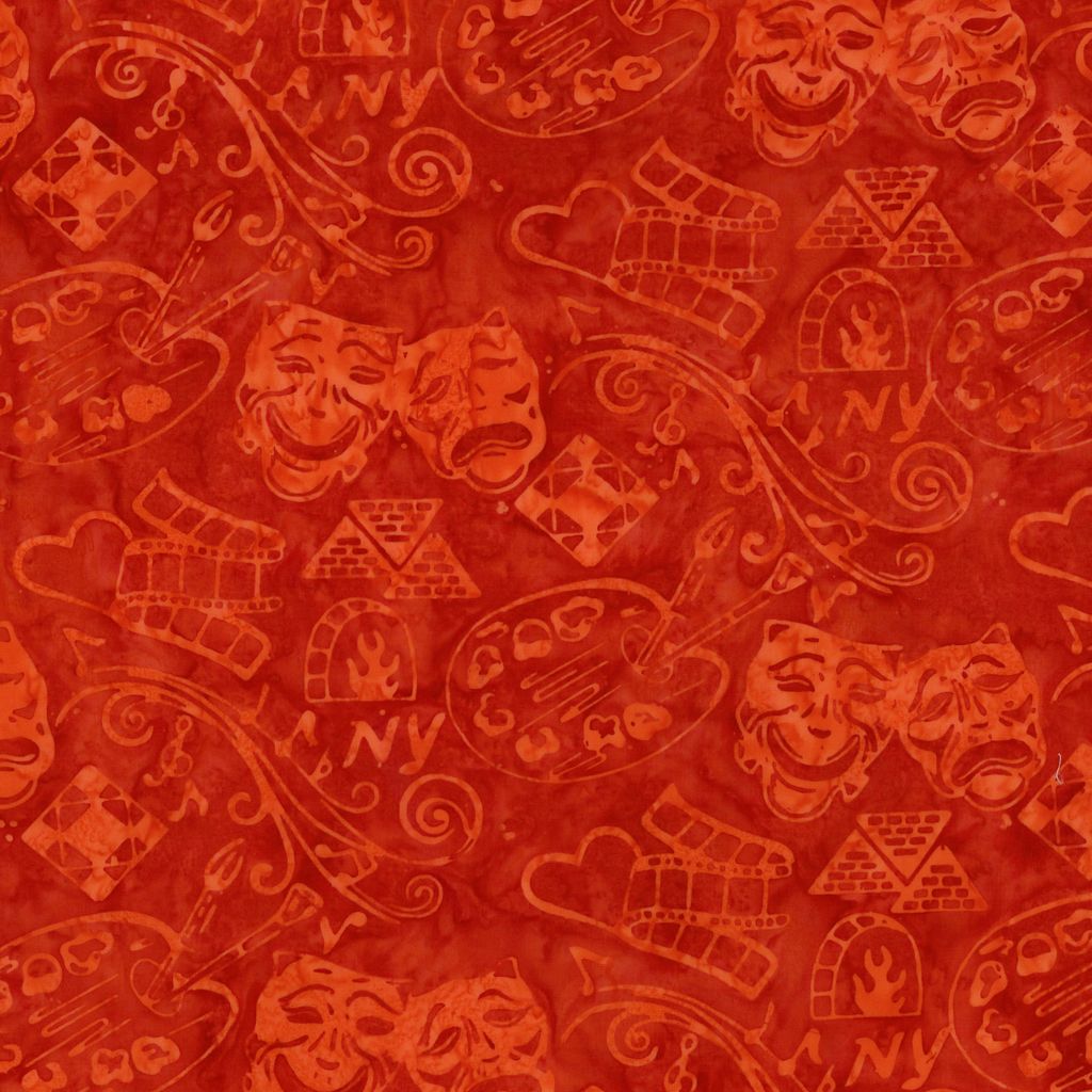 All New York Shop Hop,Icons Flare Batik from Riley Blake, by the yard