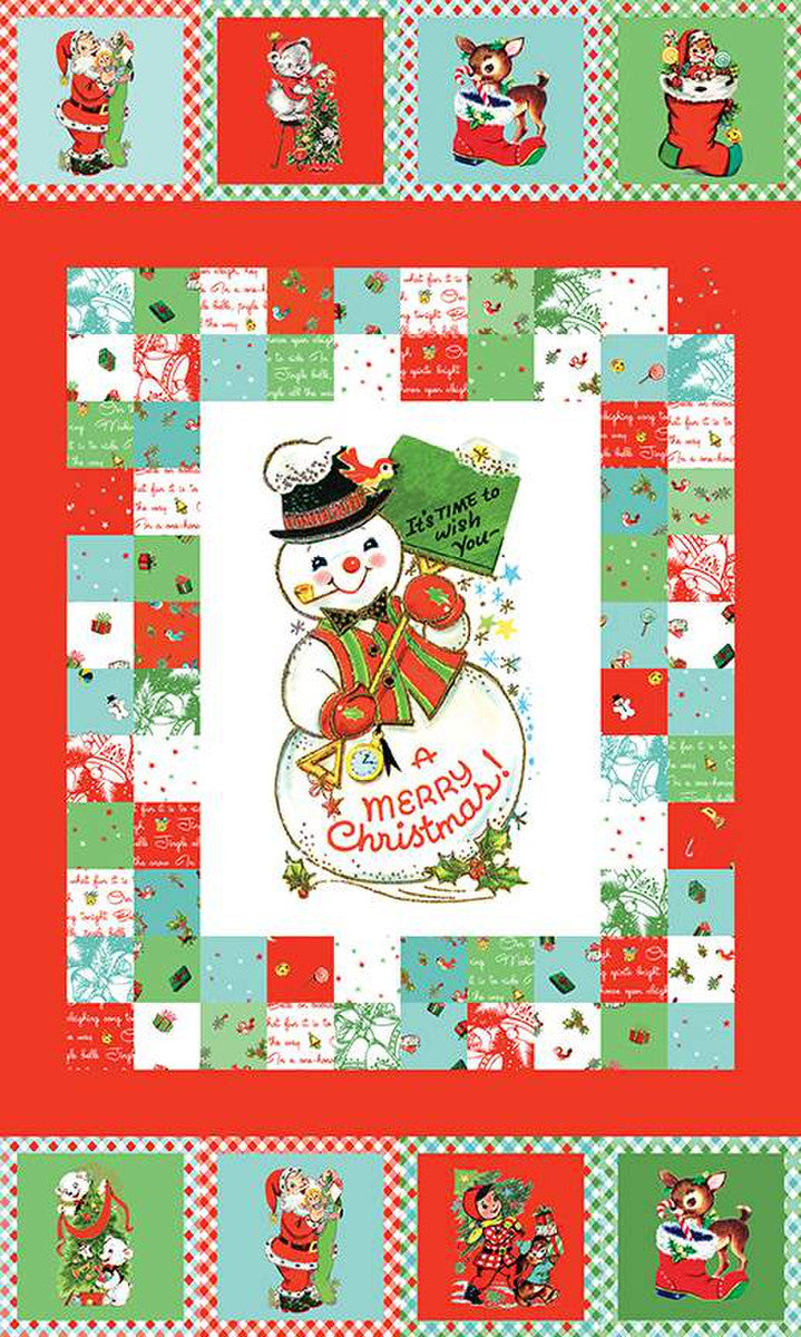 Jingle Bells A Merry Christmas Panel