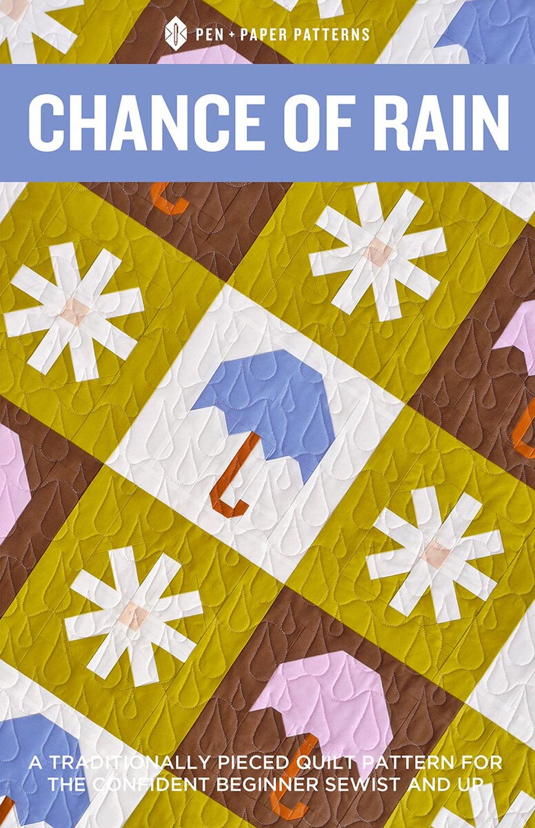 Pen + Paper Patterns Chance of Rain Quilt Pattern