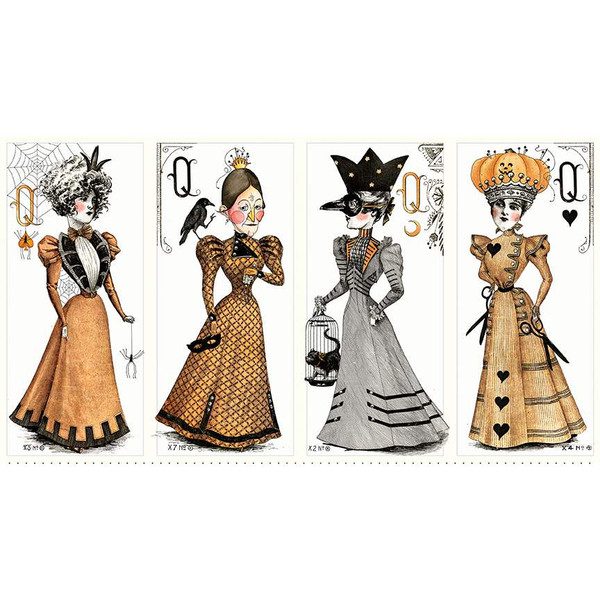 QUEEN OF WEEN CROWNS DOLL PANEL