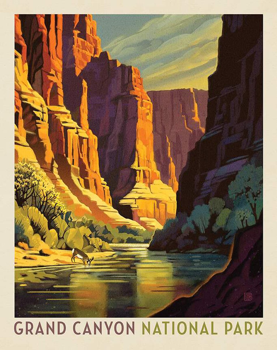 National Parks Grand Canyon National Park Poster Panel