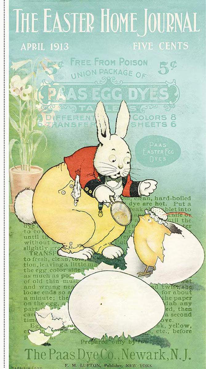 Egg Hunt The Easter Home Journal Main Panel from Riley Blake