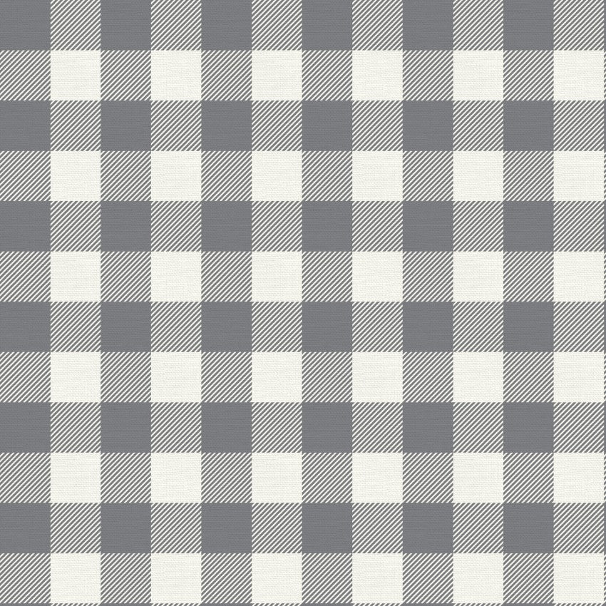 Gray and White, Buffalo Check by Paintbrush Studios, Organic