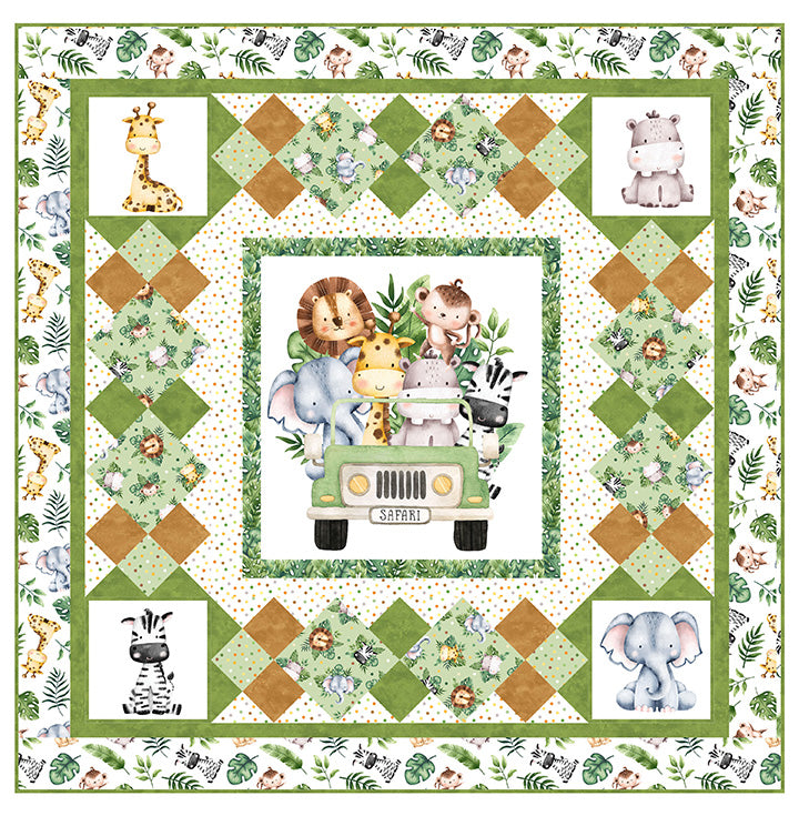 Northcott, printed pattern wee safari, What We’ll See