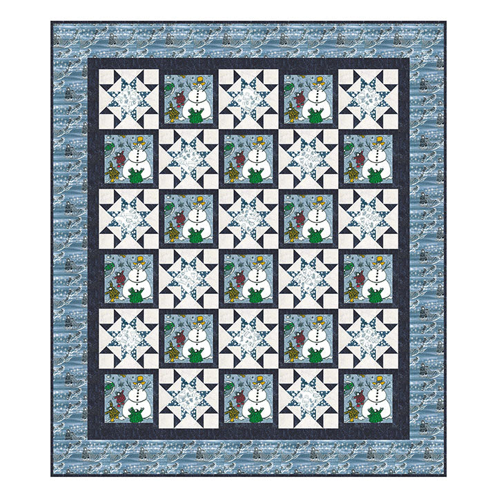 Changing Scenes Quilt Kit featuring Arctic Fun Batik