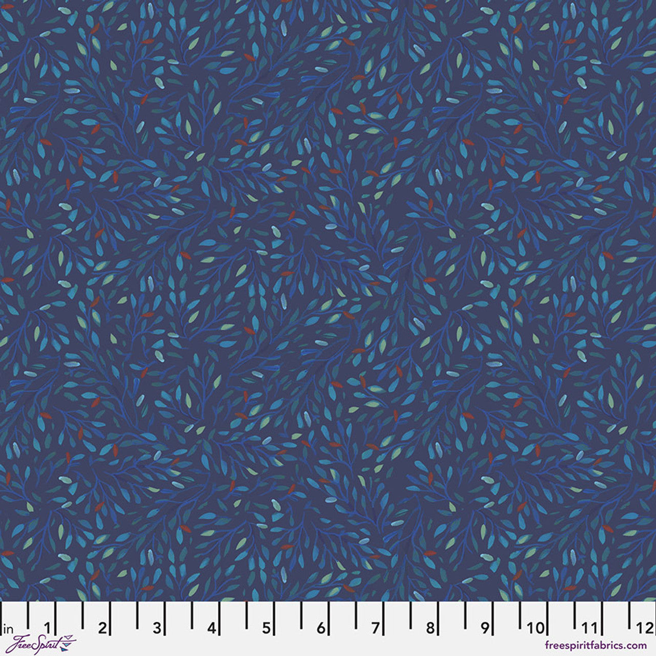 Treetops in Blue - Navy || Backyard Wonder by the yard