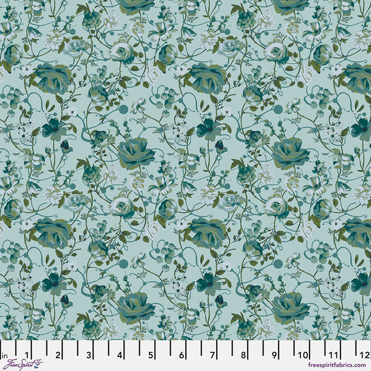 Entwined - Winterberry || Enrapture by the yard from Guicy Guice for FreeSpirit Fabrics