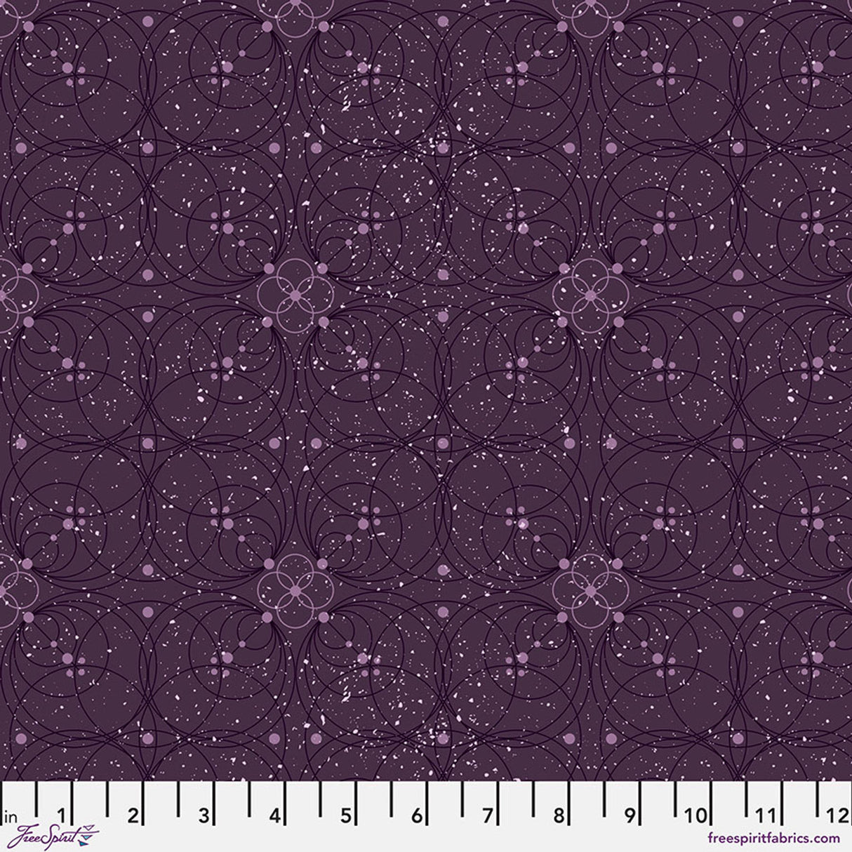 Flourish - Amethyst || Enrapture by the yard from Guicy Guice for FreeSpirit Fabrics