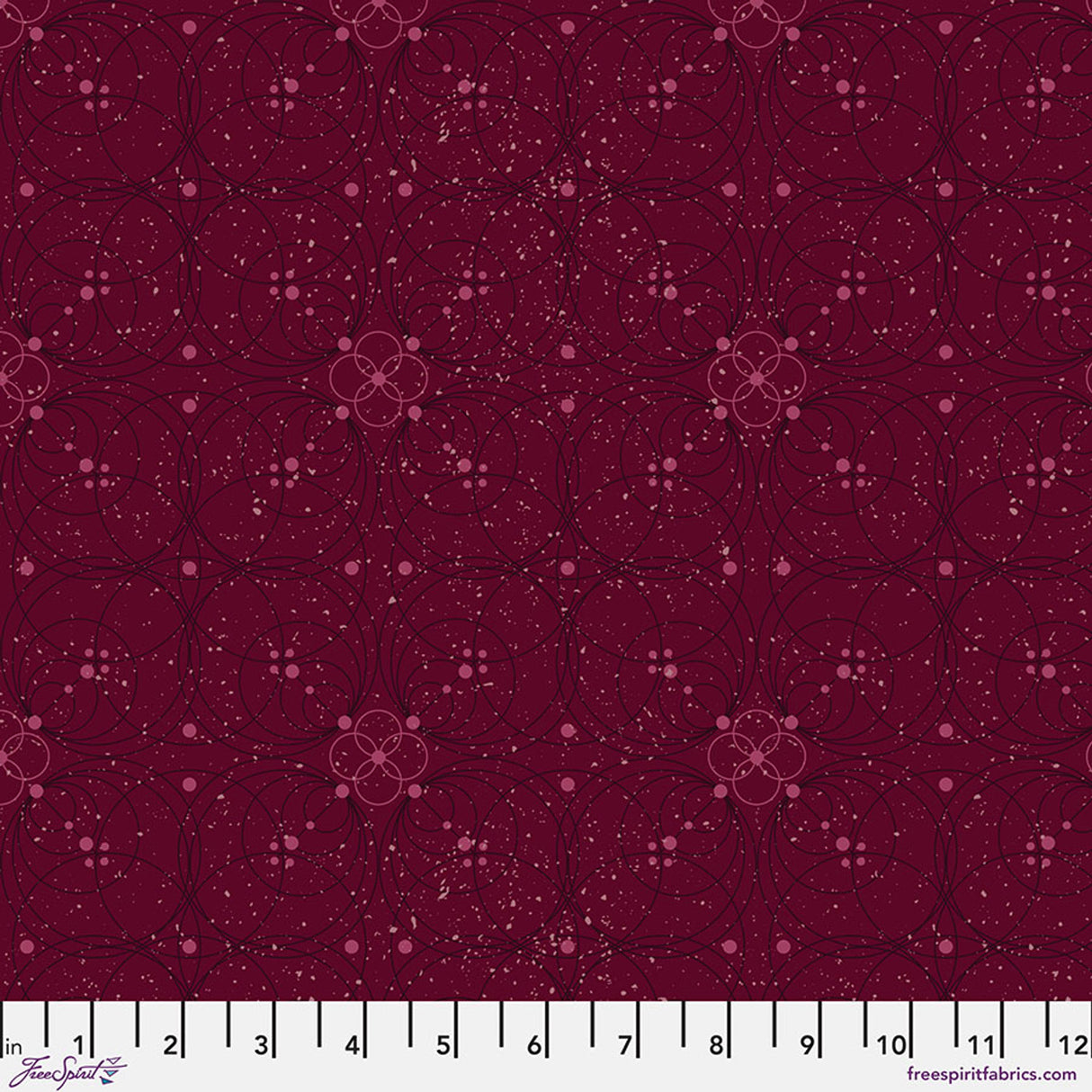 Flourish - Garnet || Enrapture by the yard from Guicy Guice for FreeSpirit Fabrics