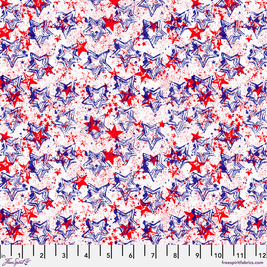 Shooting Stars - Patriotic || Americana by the yard from FreeSpirit Fabrics