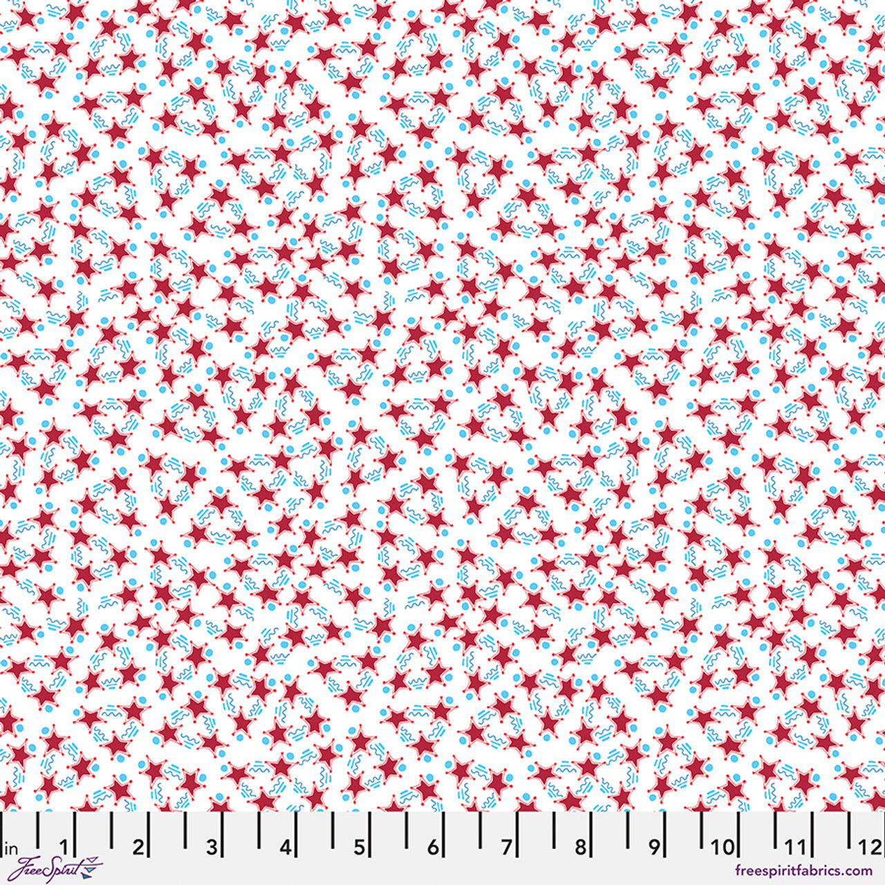 Stars, Stripes & Squiggles - White || Happy Birthday, America by Mary Engelbreit