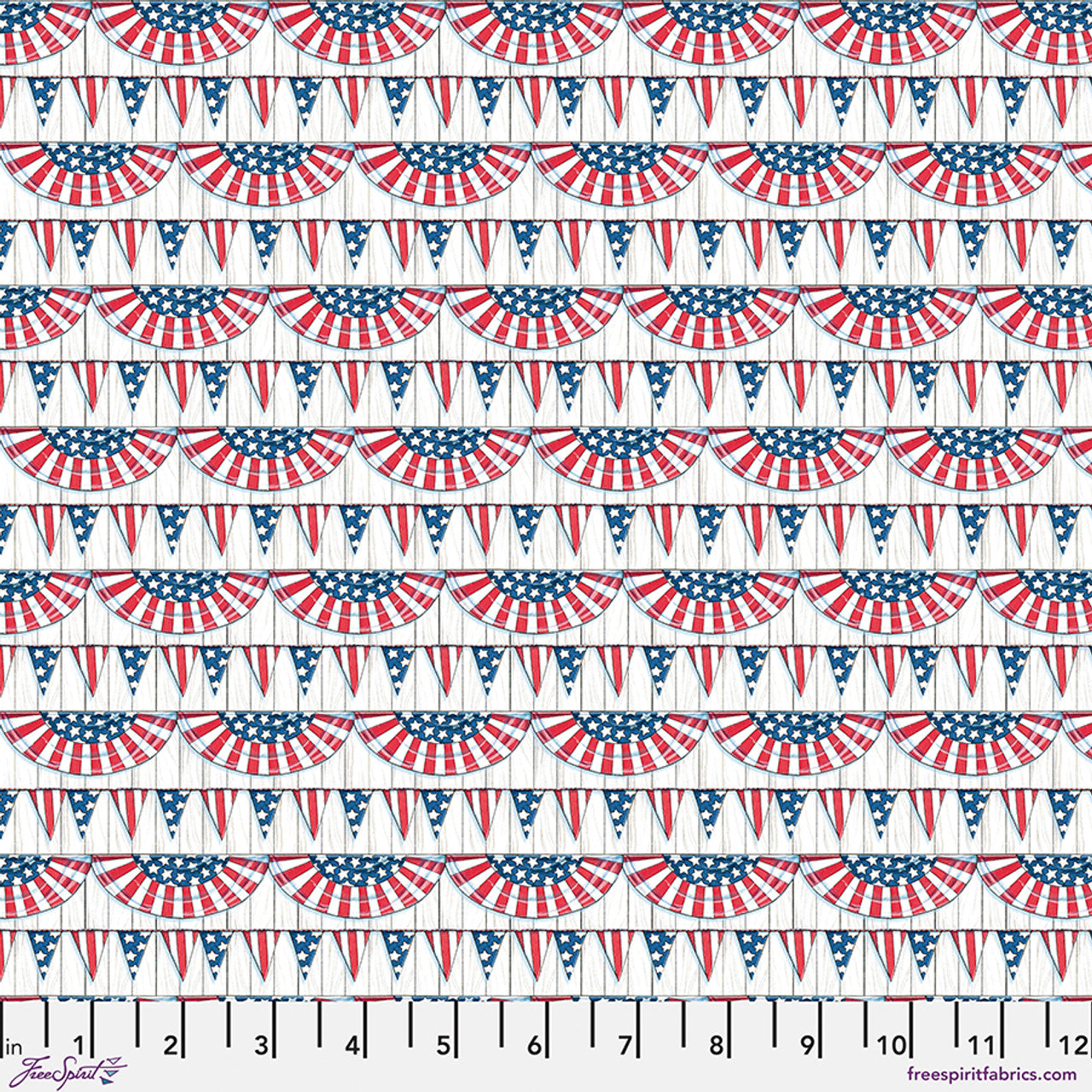 Americas Birthday Bunting - Red || Happy Birthday, America by Mary Engelbreit