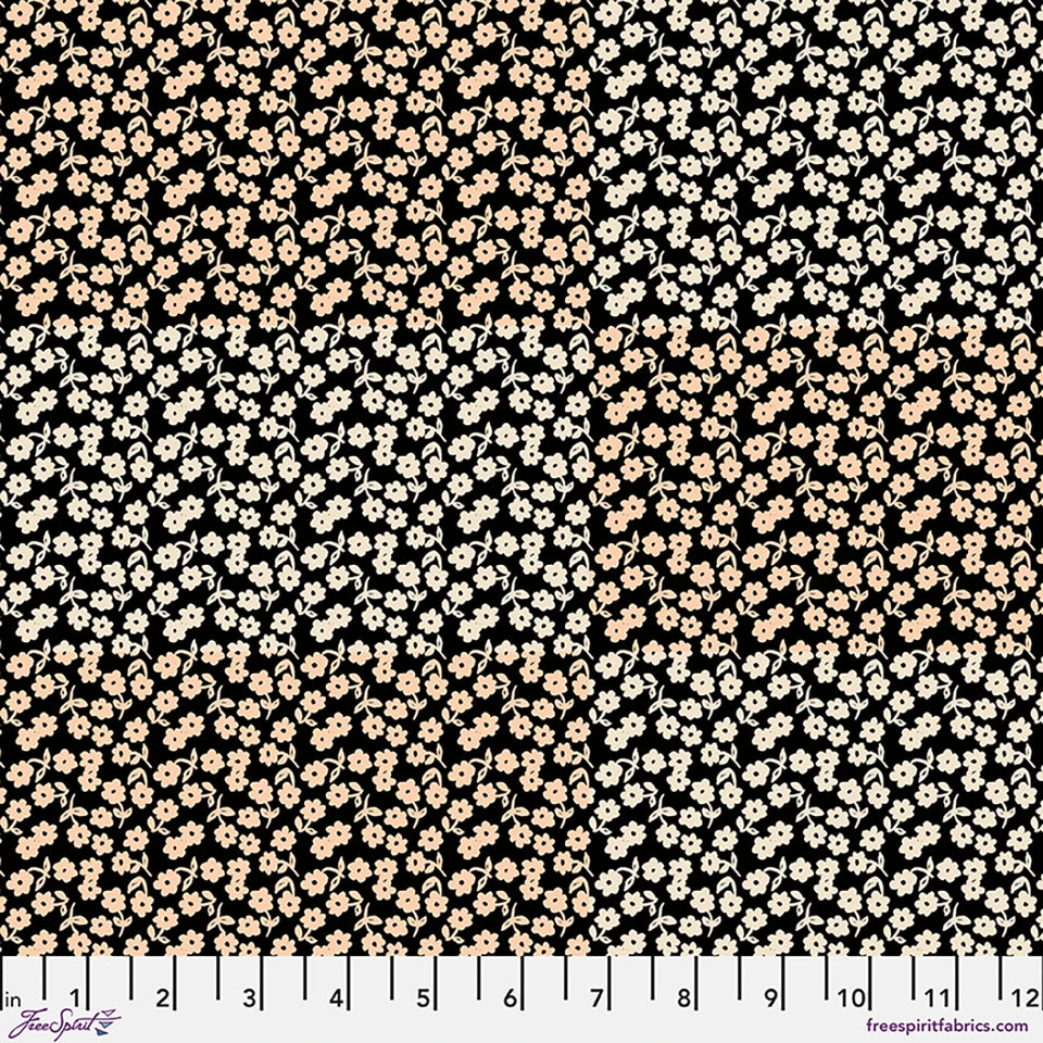 Little Flowers - Black || Last Fall in Japan by the yard from Natalie Lete
