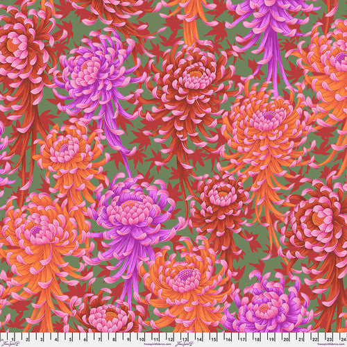 Spider Mums - Red || August 2025 by the yard Kaffe