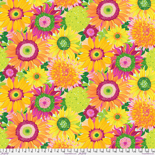 Sunflowers - Multi || La Dolce Vita by Stacy Peterson from Freespirit, by the yard