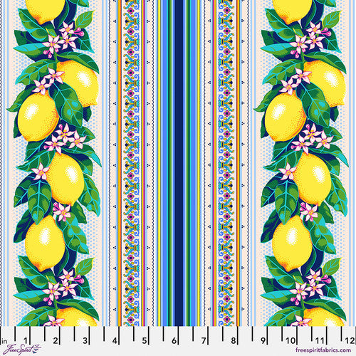 Lemon Stripe - Multi || La Dolce Vita Stacy Peterson from Freespirit, by the yard