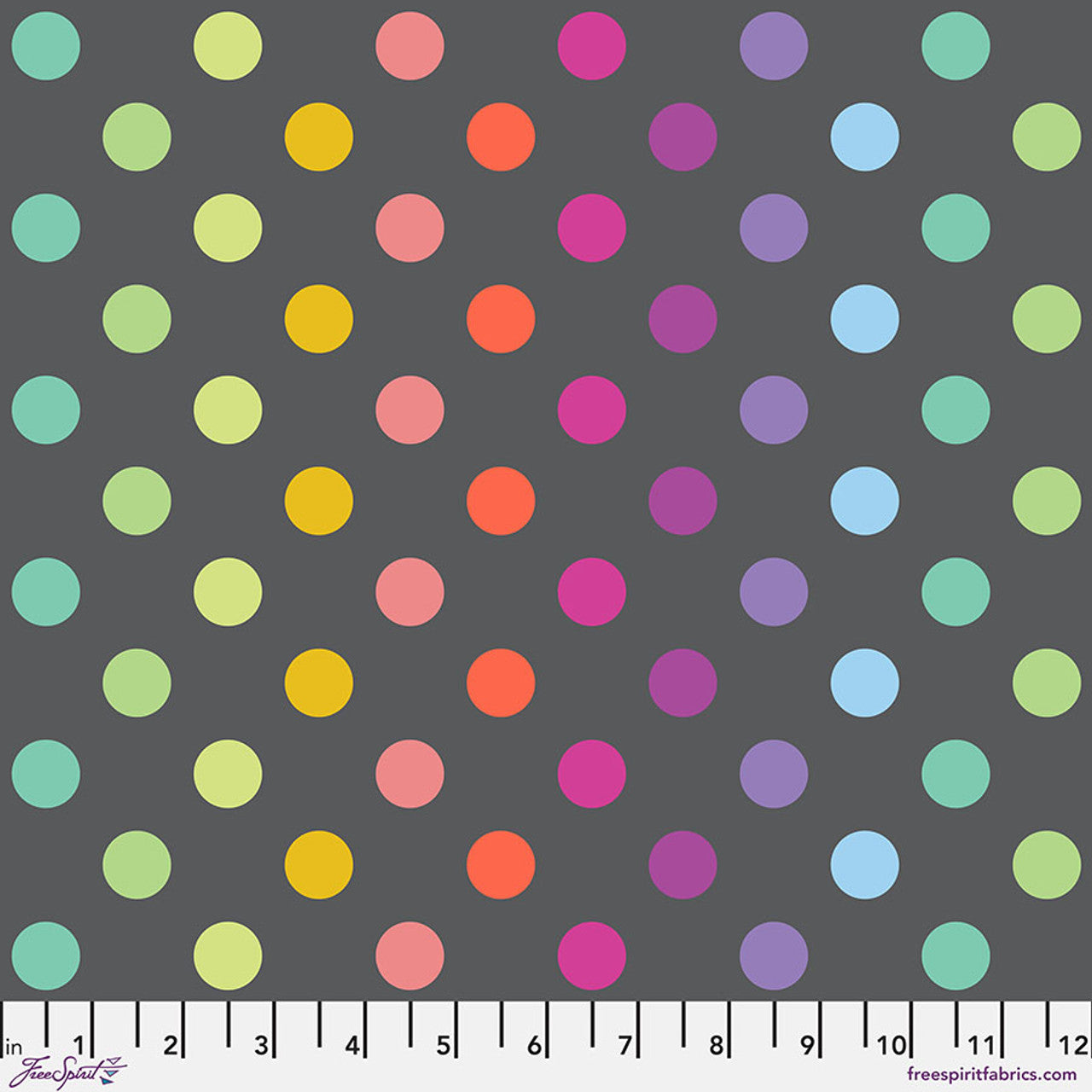 Disco Poms - Carbon || True Colors Graywork by the yard