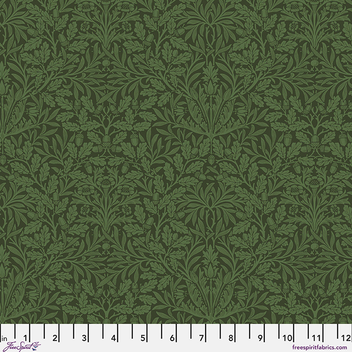 Pure Acorn - Olive || Suffolk Holiday Collection from the Original Morris & Co