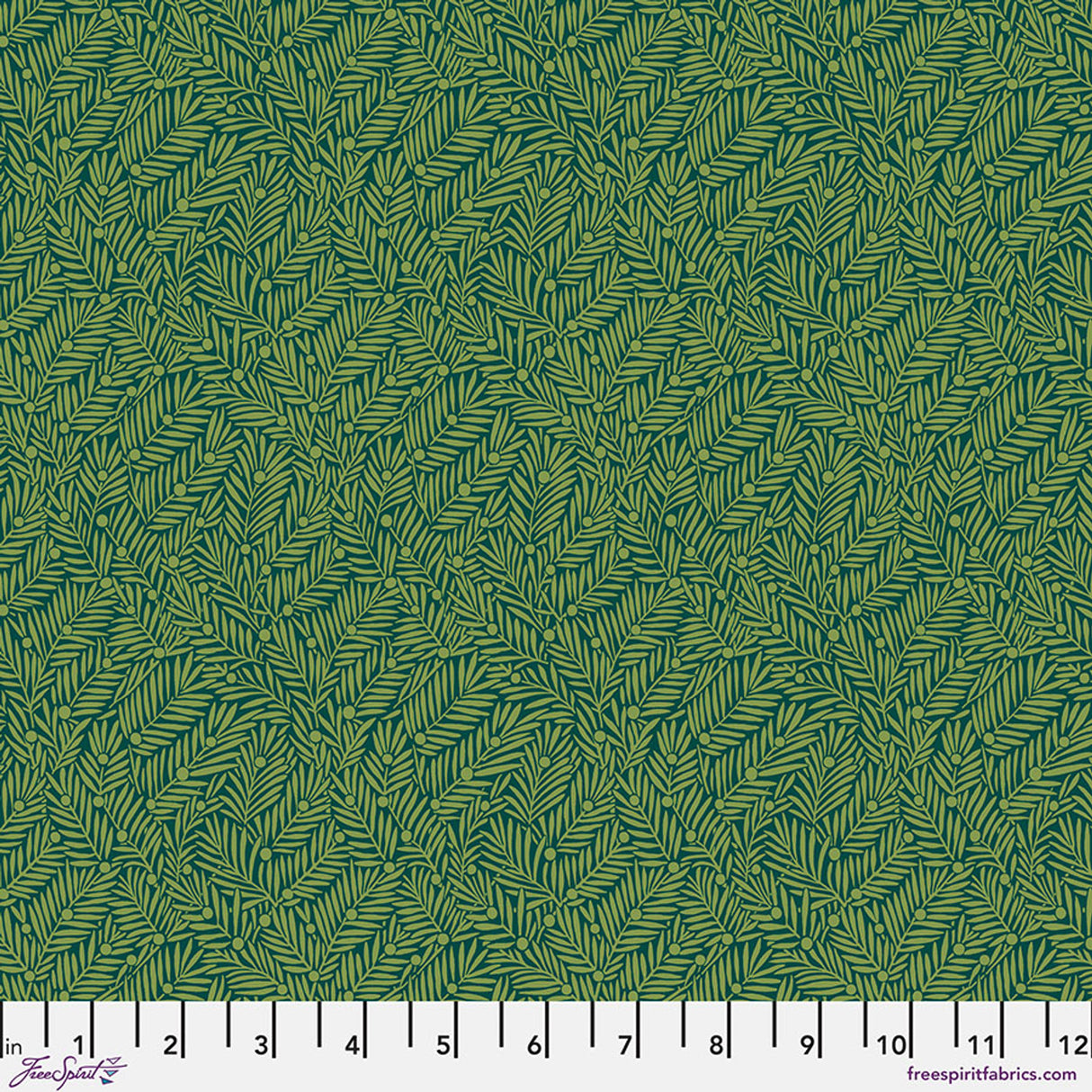 Yew & Aril - Teal || Bedford Park from William Morris by the yard