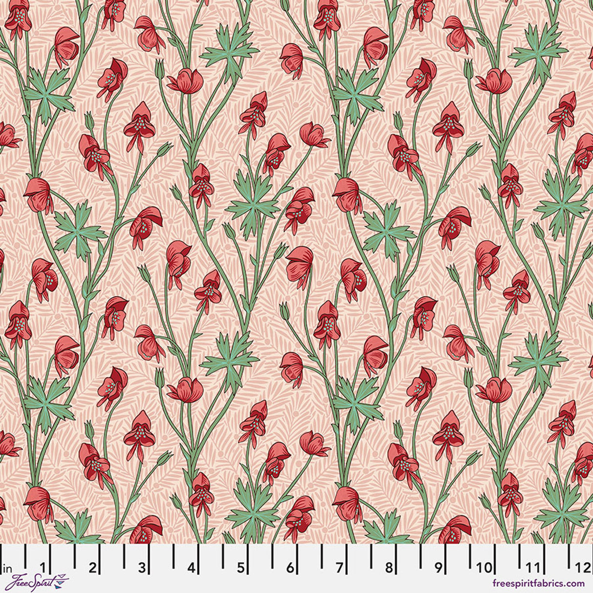 Monkshood - Fuchsia || Bedford Park from William Morris by the yard