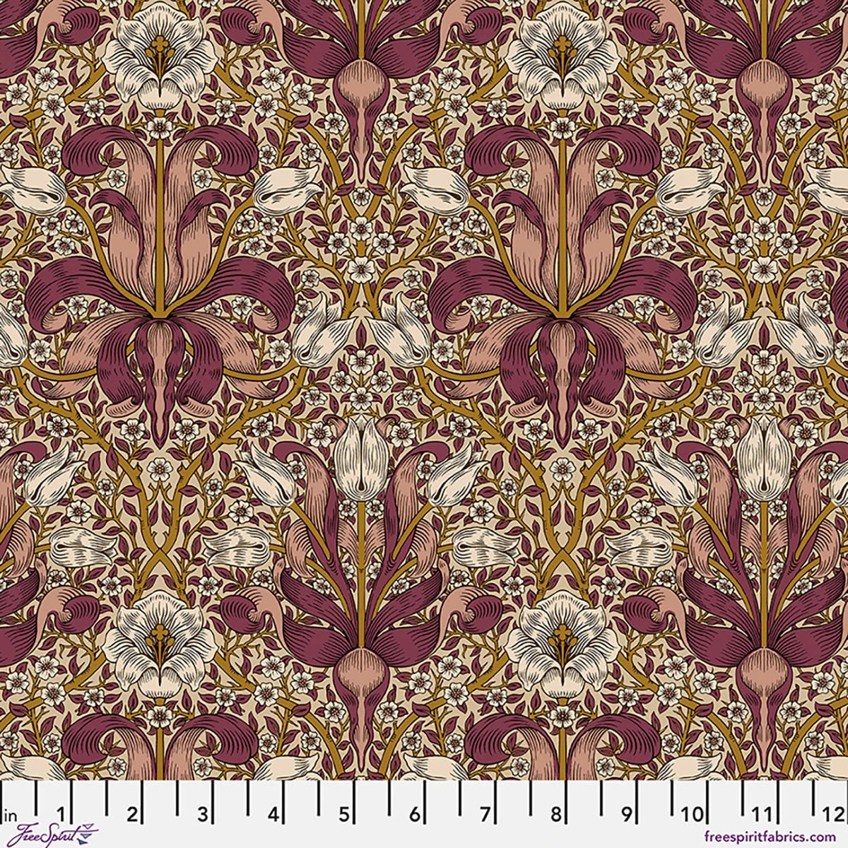 Spring Thicket - Barbed Berry || Lodden, by the yard from William Morris