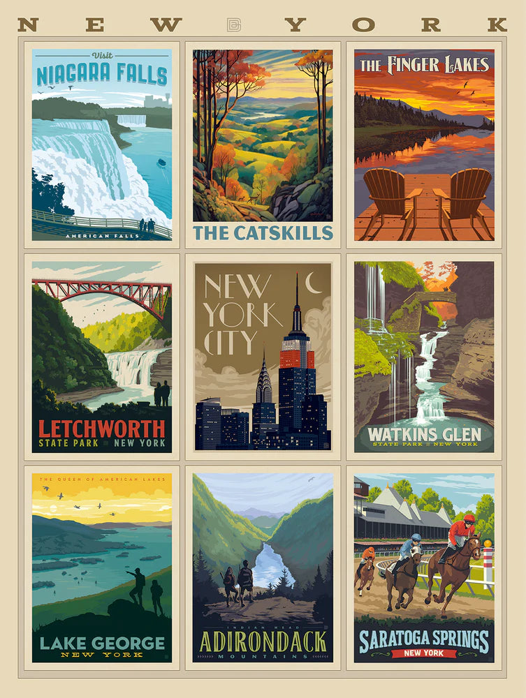All New York Shop Hop Fabric  New York Panel