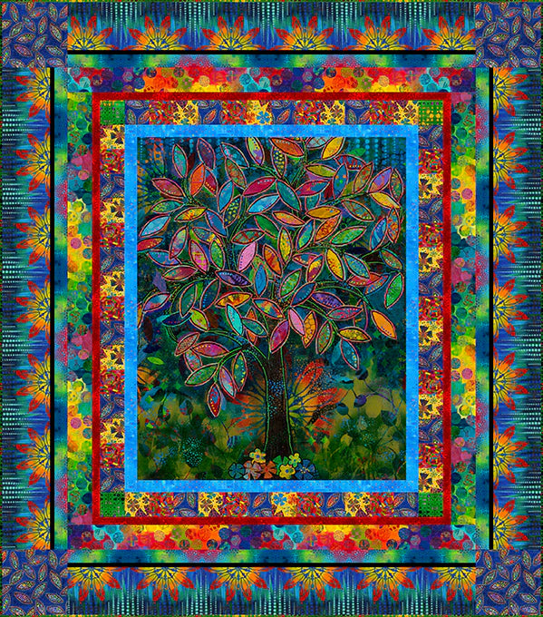 Paper Trees Quilt Kit by Sue Penn for Free Spirit Fabrics