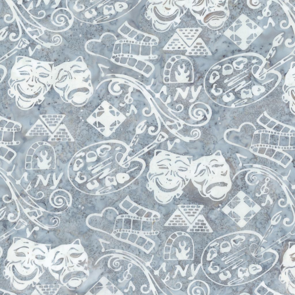 All New York Shop Hop Icons Pearl River from Riley Blake, by the yard