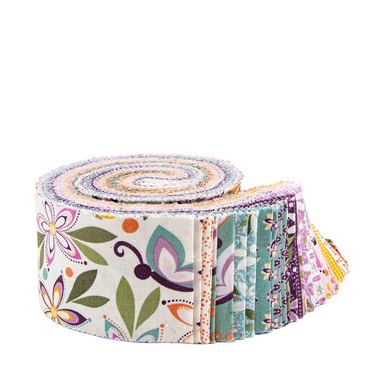 Juju's Petals 2 1/2" Rolie Polie from Riley Blake