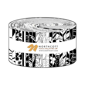 Ebony & ivory 2.5" strip roll
