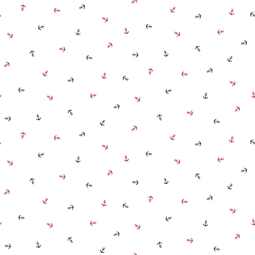 Star Spangled Beach, patriotic anchors by the yard