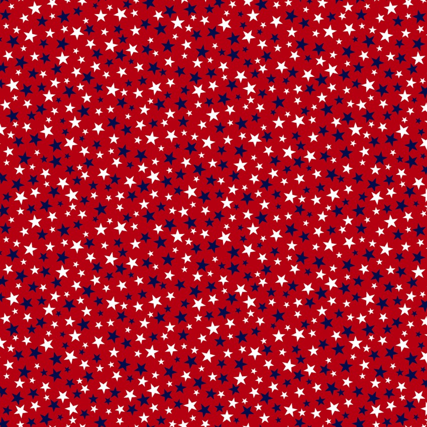 Star Spangled Beach, small red stars by the yard