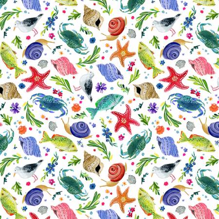 Dear Stella White Sea Life by the Yard