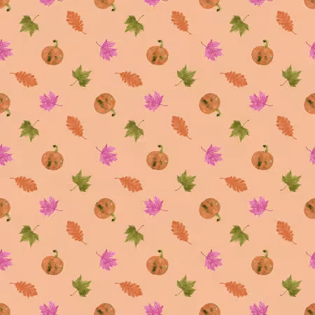 Dear Stella Gouls Night Out, Autumn Peach by the yard