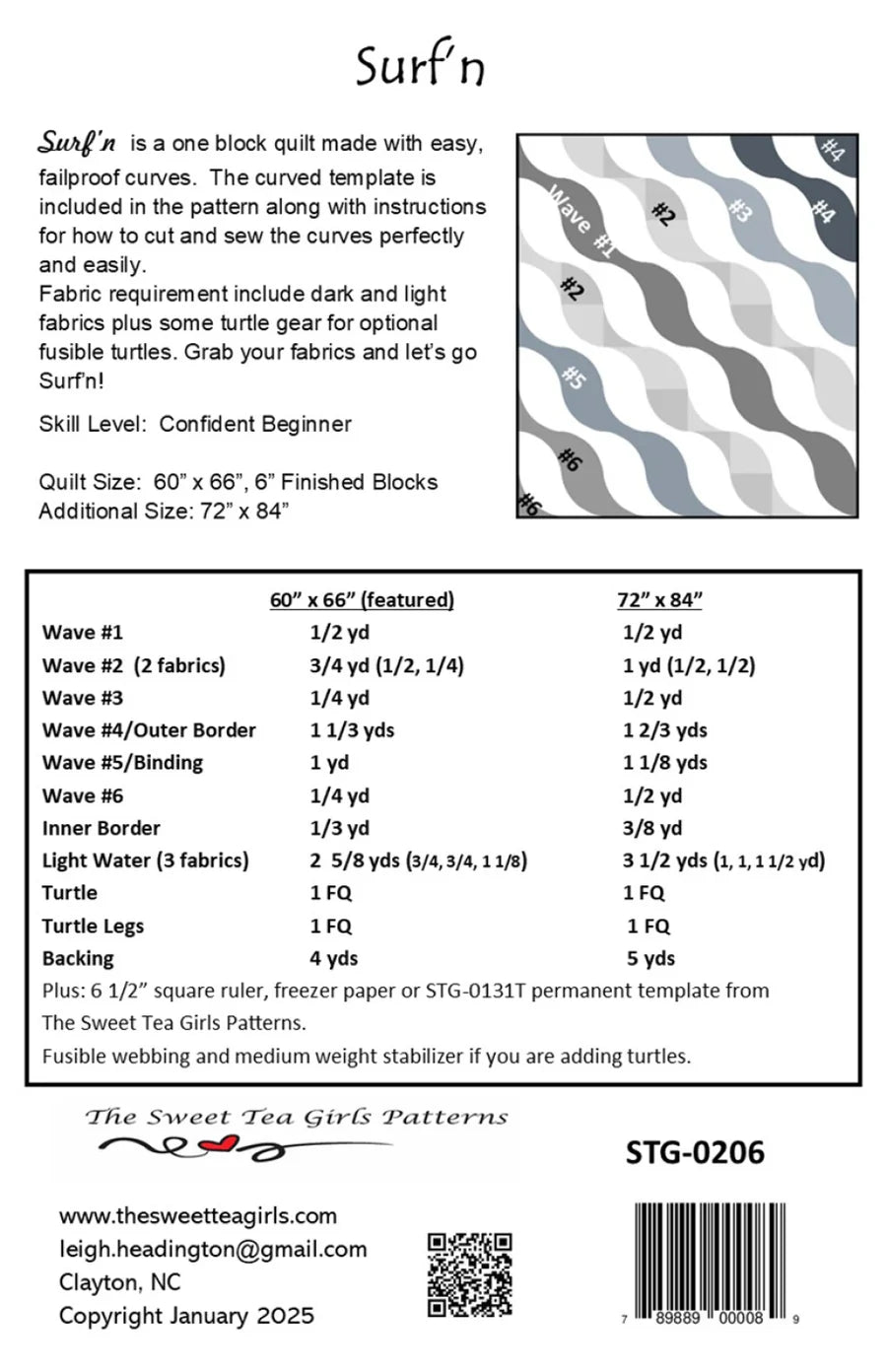 Surf'n Quilt Pattern