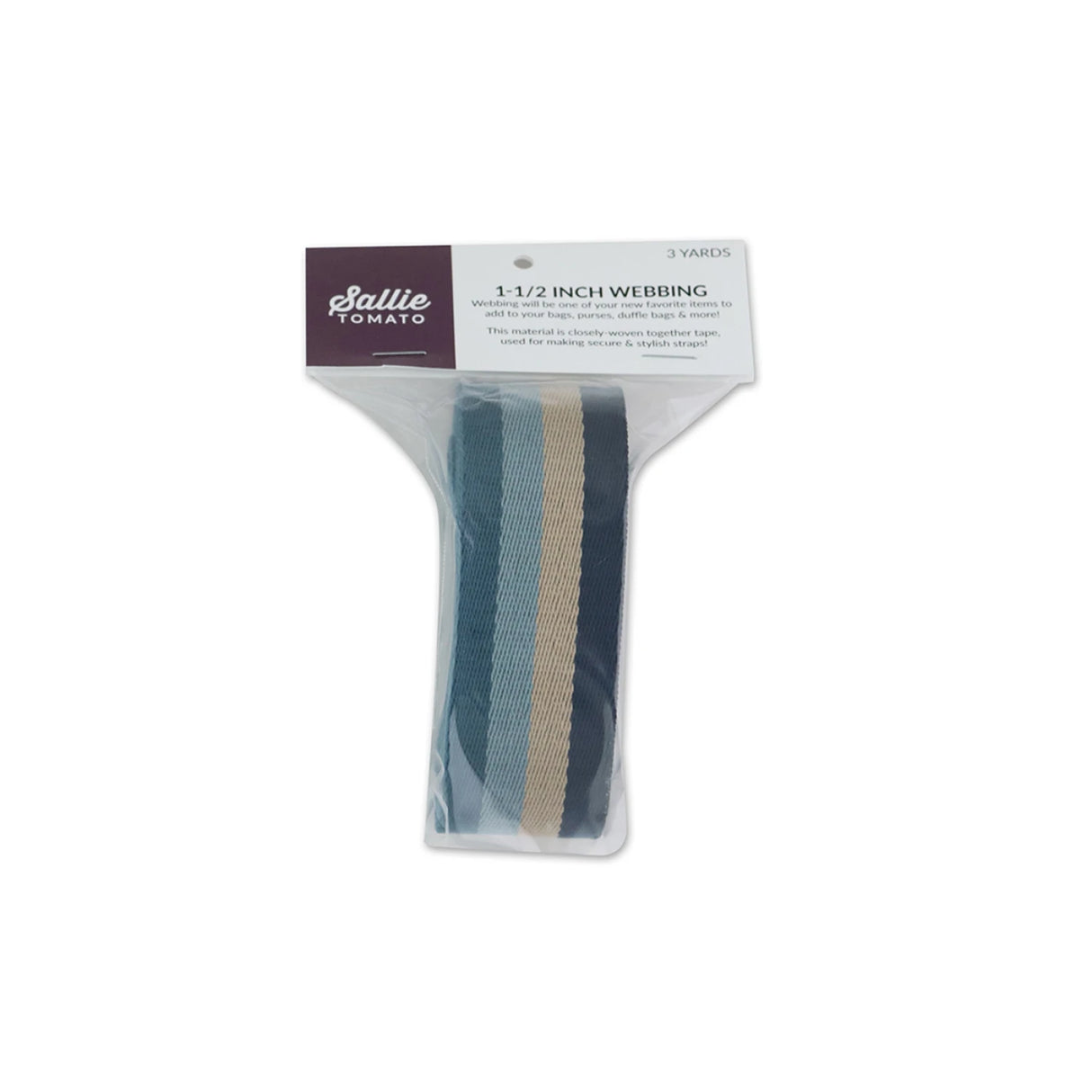 Striped Coastal Webbing 1-1/2in x 3 yd