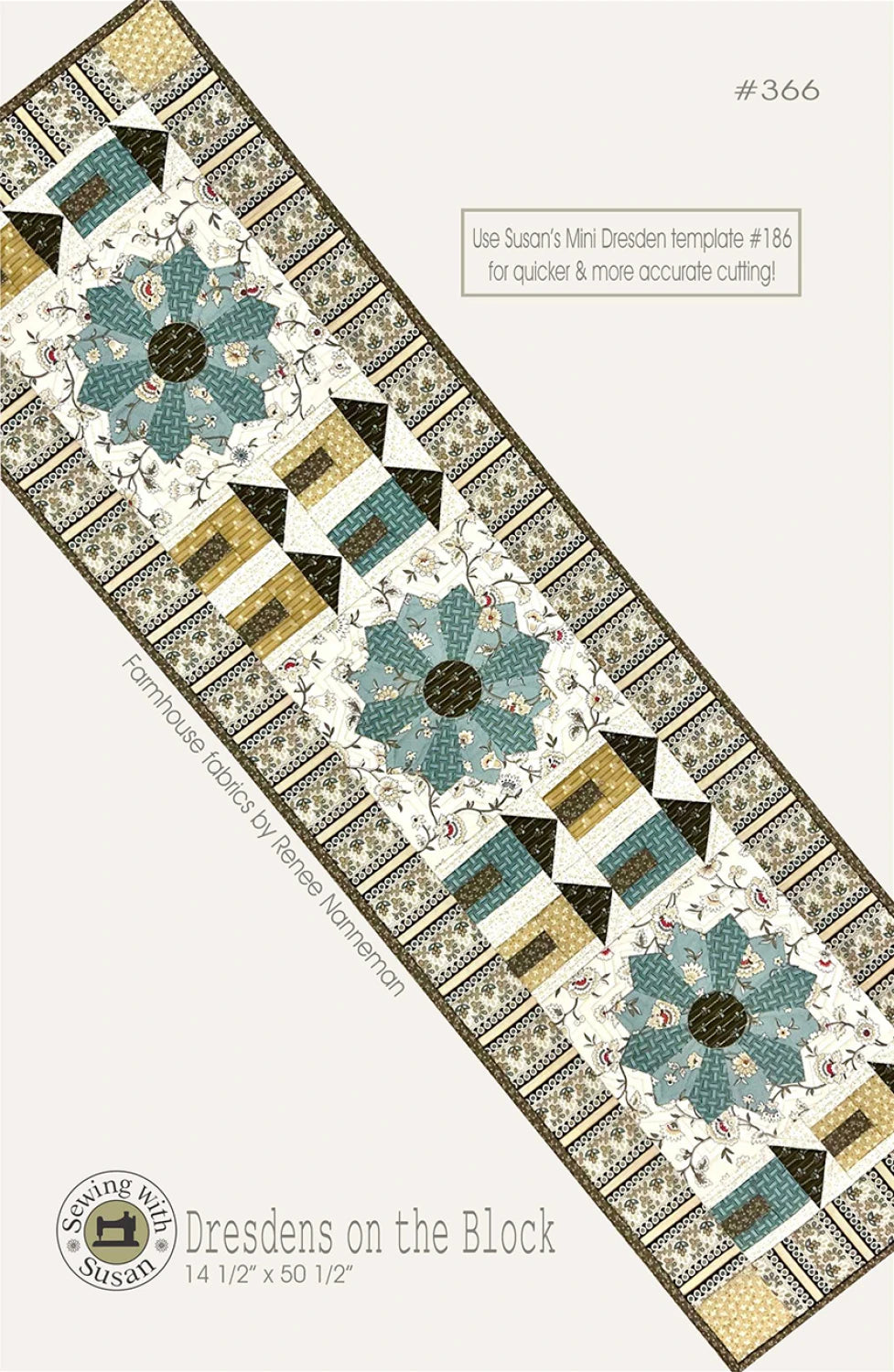 Dresdens on the Block printed pattern packet